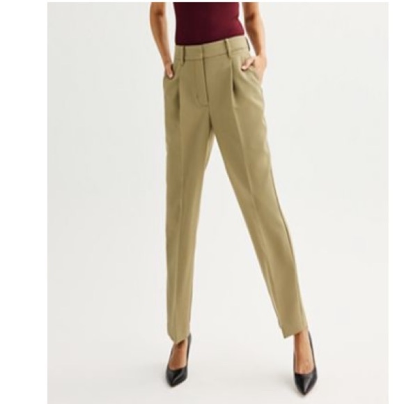NWT Nine West Mayfair brown high rise straight leg trousers size 2 - Picture 1 of 6